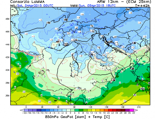 4 APRILE 2015 PREVISIONI METEO