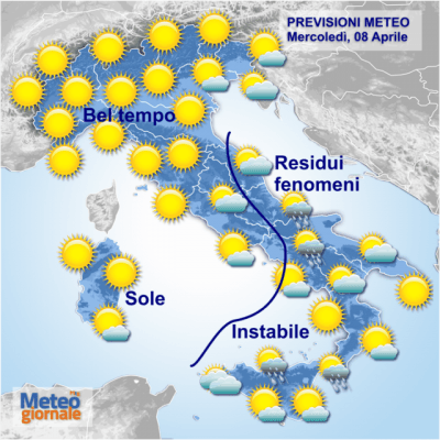 7 APRILE 2015 PREVISIONI METEO