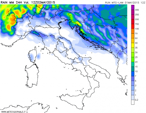 1 MAGGIO 2015 PREVISIONI METEO