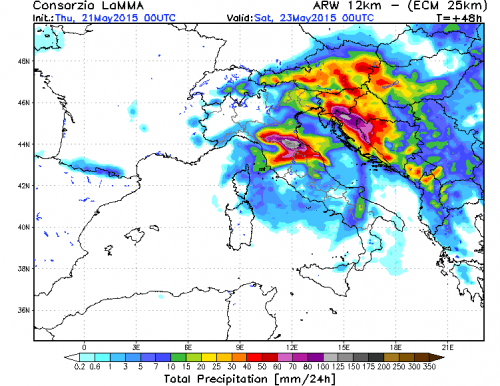 21 MAGGIO 2015 PREVISIONI METEO