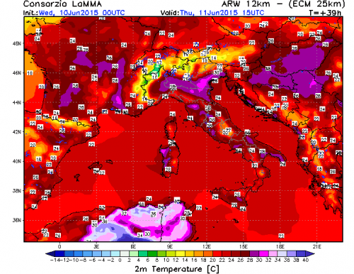 10 GIUGNO 2015 PREVISIONI METEO