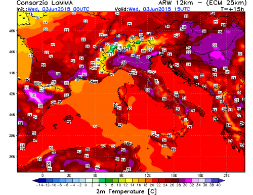 3 GIUGNO 2015 PREVISIONI METEO