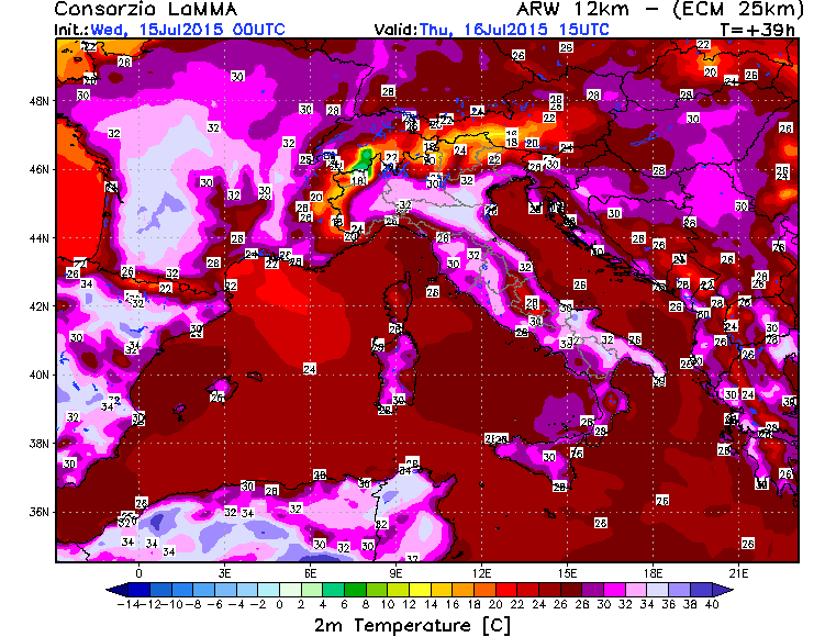 15 LUGLIO 2015 PREVISIONI METEO