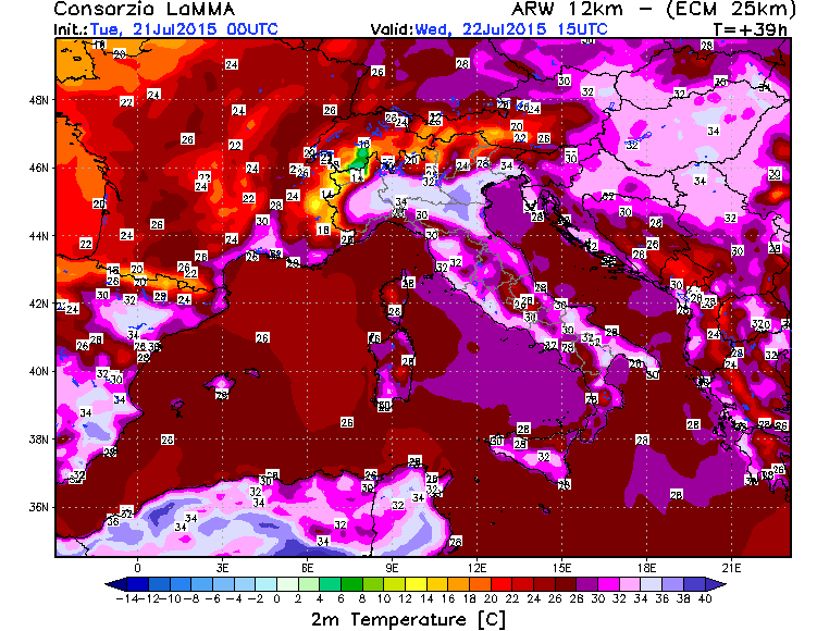 21 LUGLIO 2015 PREVISIONI METEO