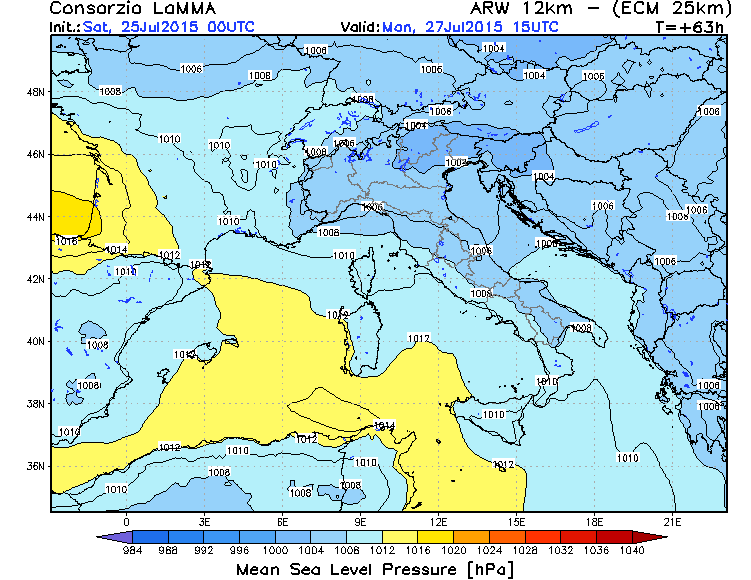 26 LUGLIO 2015 PREVISIONI METEO