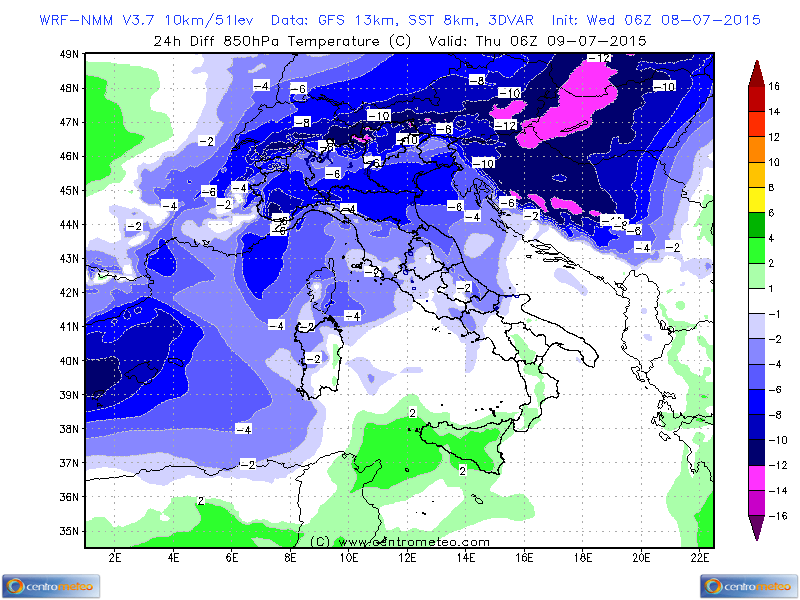 8 LUGLIO 2015 PREVISIONI METEO