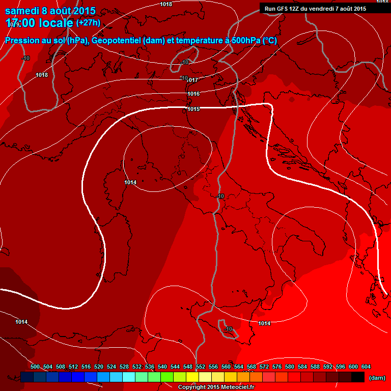 7 AGOSTO 2015 PREVISIONI METEO