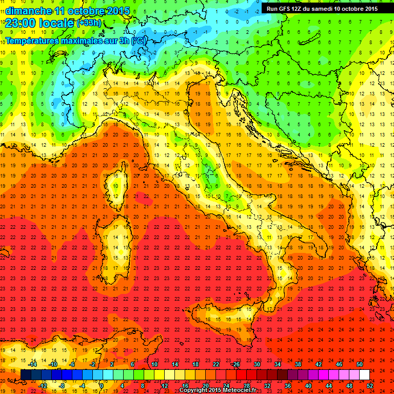 10 OTTOBRE 2015 PREVISIONI METEO