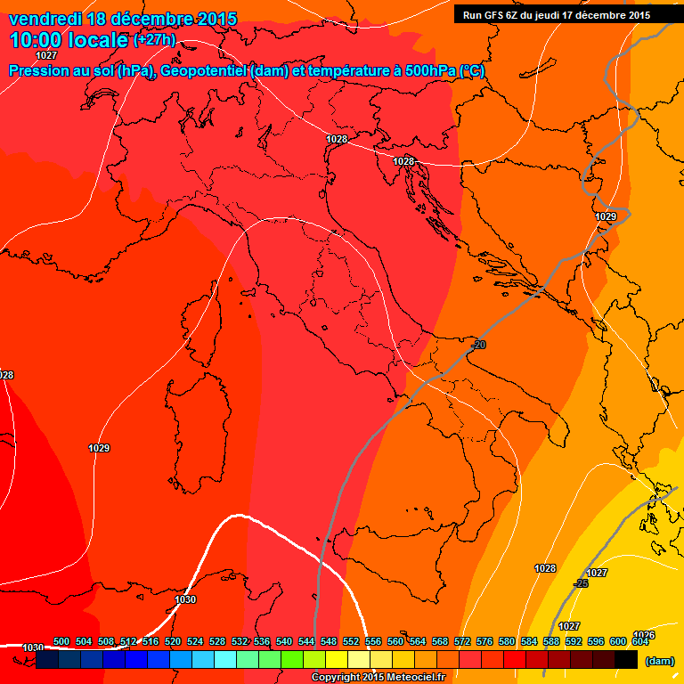 17 DICEMBRE 2015 PREVISIONI METEO