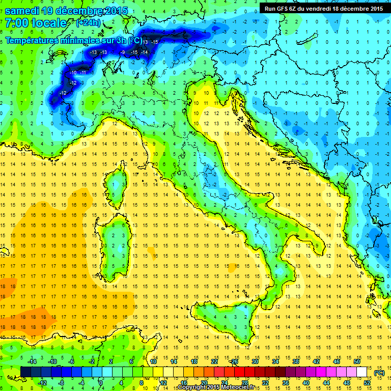 18 DICEMBRE 2015 PREVISIONI METEO