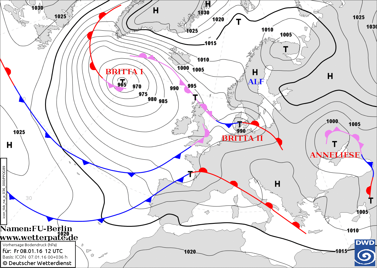 7 GENNAIO 2016 PREVISIONI METEO