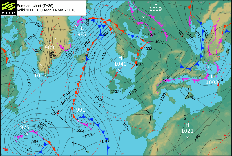 13 MARZO 2016 PREVISIONI METEO