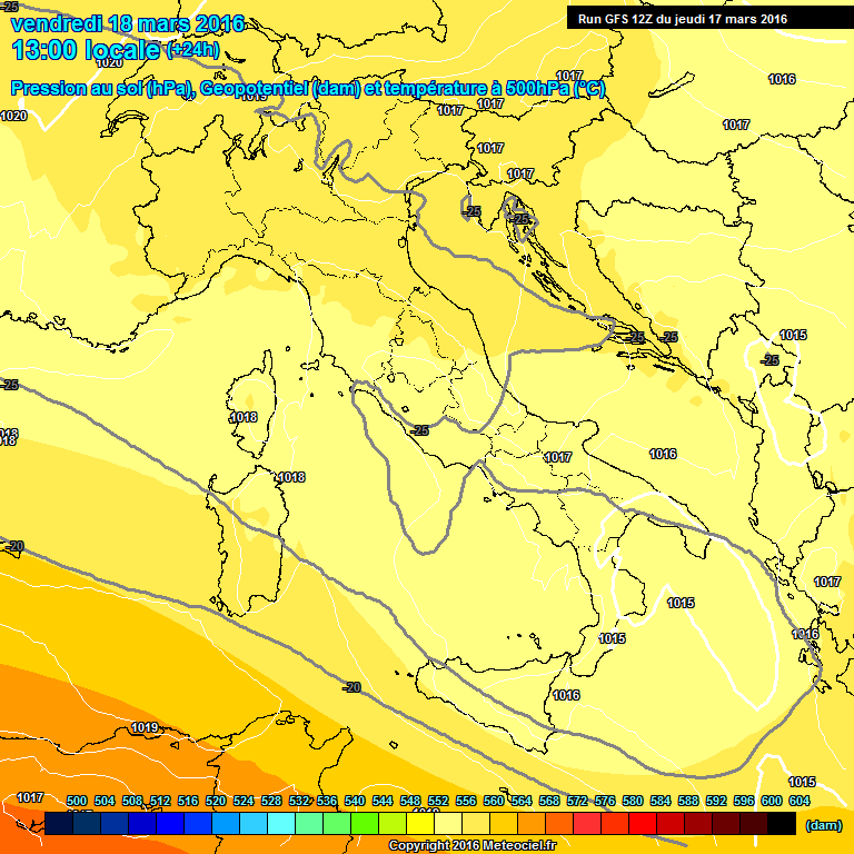 17 MARZO 2016 PREVISIONI METEO