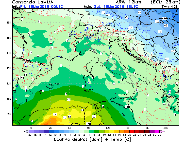 18 MARZO 2016 PREVISIONI METEO