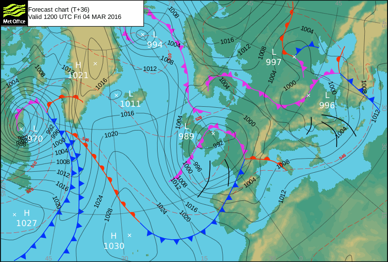 3 MARZO 2016 PREVISIONI METEO