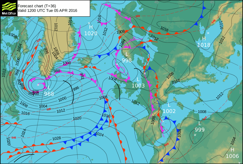 4 APRILE 2016 PREVISIONI METEO