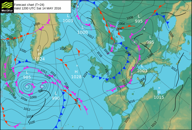 13 MAGGIO 2016 PREVISIONI METEO