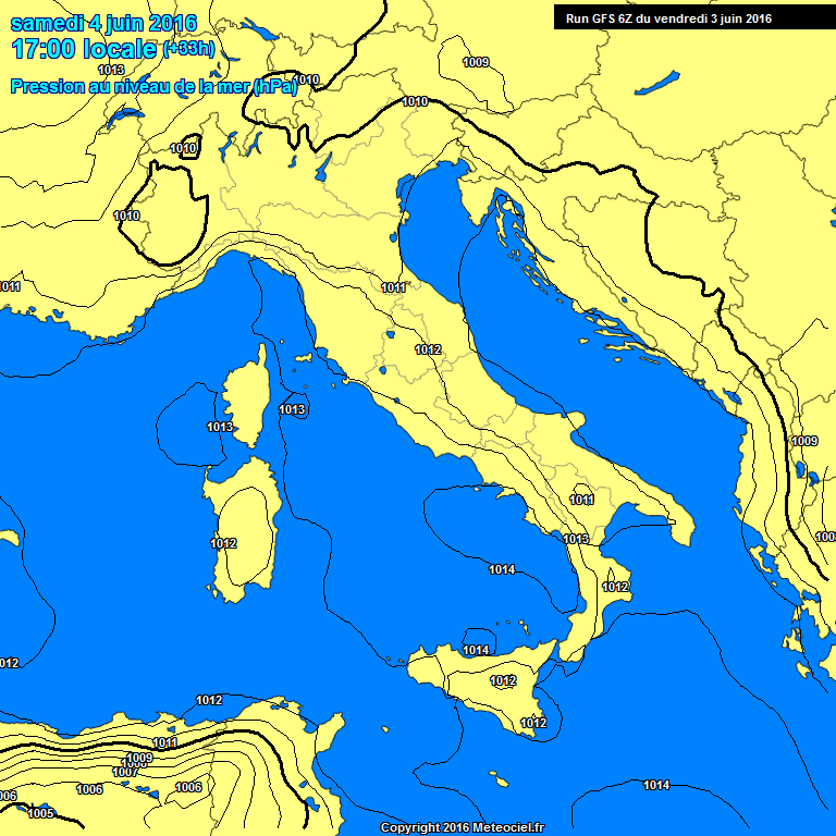 3 GIUGNO 2016 PREVISIONI METEO