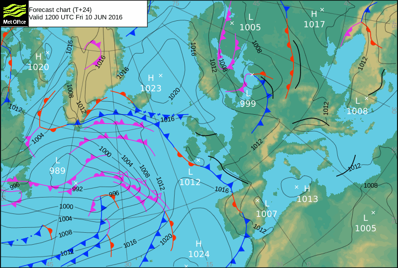 9 GIUGNO 2016 PREVISIONI METEO