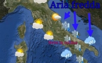 Freddo, vento,pioggia e neve al sud dell’Italia!