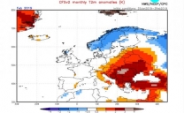 Secondo il NOAA questo mese di Febbraio potrebbe essere alquanto mite in Italia.