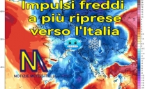 L’aria fredda artica ha raggiunto buona parte dell’Italia.
