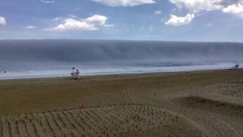 Un banco di nebbia minaccia il New Jersey come un anomalo Tsunami