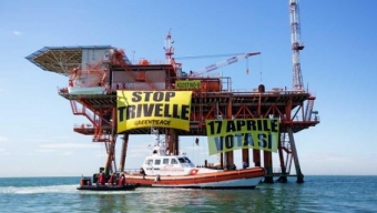 Trivelle: Greenpeace, azione dimostrativa in piattaforma