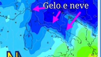 Prossima settimana fredda e occasionalmente nevosa sull’Italia.