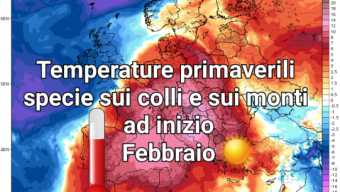 Fase primaverile sull’Italia durante i primi giorni di Febbraio.