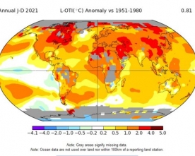 Anno 2021 nel Mondo: Come e’ andata la Temperatura Globale?