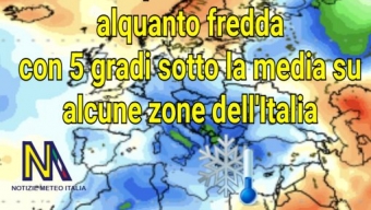 Marzo 2022 molto freddo fino ad ora sull’Italia e sui Balcani