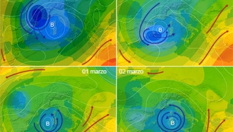 27 febbraio 2023…evoluzione del sistema ciclonico mediterraneo…